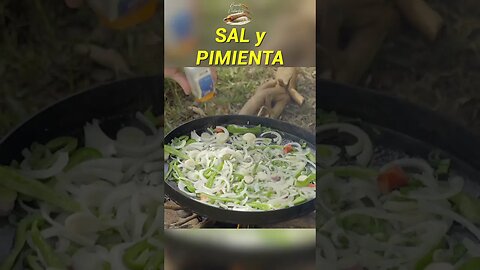 Bifes al disco en 1 minuto con verduras y papas fritas