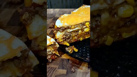 Taco Pie on a Grill is AMAZING!