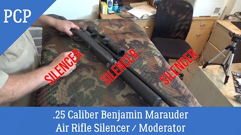 Air Rifle Silencer Break Down 25 Caliber Benjamin Marauder