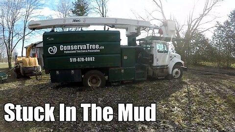 Stuck in the mud: Pulling Out the Bucket Truck with 2:1 Mechanical Advantage