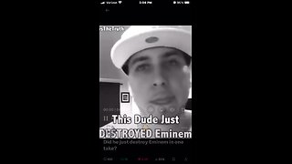he just destroy Eminem in one take