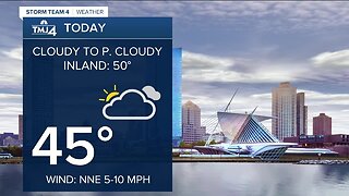 Partly cloudy with lows in the 30s Wednesday night