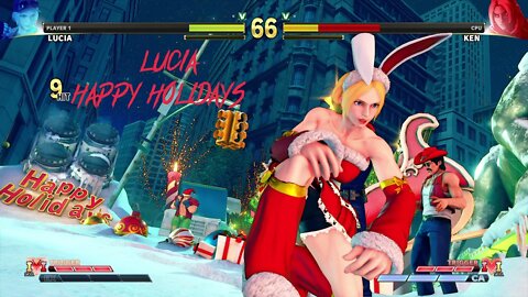 Street Fighter V Lucia Happy Holidays Outfit