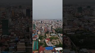 Phnom Penh Cityscape | My Rooftop Phnom Penh Cambodia 🇰🇭 #shorts #cambodia #phnompenh