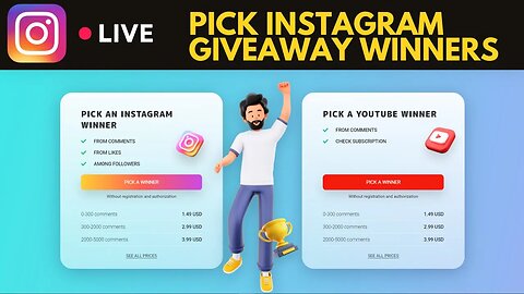 You to Gift Service: Pick Instagram Giveaway Winners Based on Comments, Likes, or Subscriptions 🎉