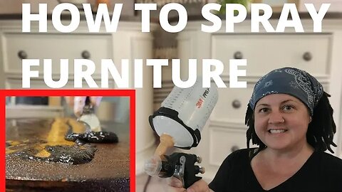 HOW TO SPRAY CHALK PAINT WITH THE 3M ACCUSPRAY GUN