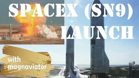 Launch of SpaceX's SN9 Starship Suborbital Flight. No Commentary (Clean Audio).