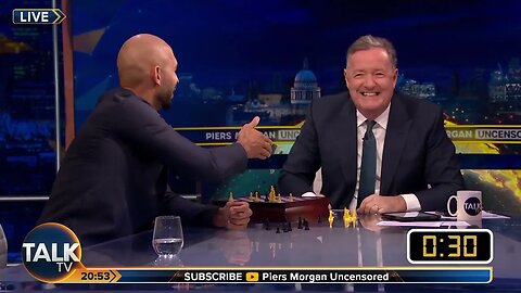 Andrew Tate NEARLY LOSES To Piers Morgan At Chess In Latest Interview