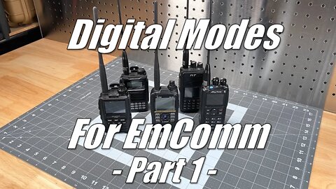Digital Modes for EmComm - Part 1