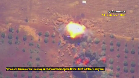 Syrian and Russian Armies Destroy Al Qaeda Drones Field in Idlib Countryside