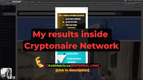 My results inside Cryptonaire Network + Referral Link 🔗