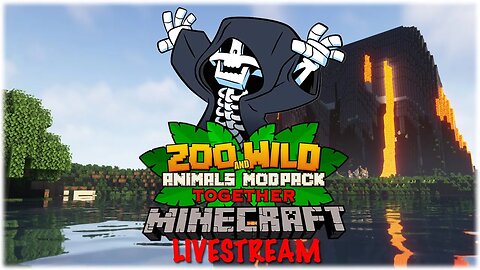 Minecraft SMP: Zoo and Wild Animals (ZAWA) Together Mod - LIVESTREAM #3 - Landscaping Level 100