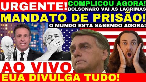 ESTADOS UNIDOS DIVULGA TUDO AO VIVO! AGORA BOLSONARO VAI AS LAGRIMAS! MADATO DE PRISÃO! LULA LEVADO!