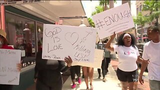 Demonstrators gather in Fort Myers