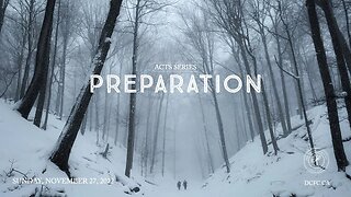 Preparation | November 27 2022 | Pastor Anita