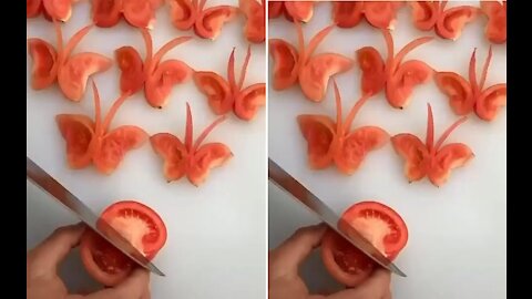 Tomato butterflies to make your table beautiful