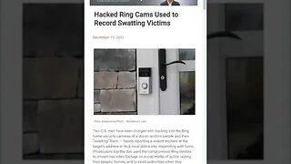 Hacked Ring Cameras Used For Swatting #hackingnews #cyberattack #cybersecurity #ringcamera #crypto