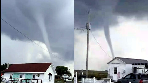 VIDEO: Giant Waterspout Comes Ashore, Damages Homes.