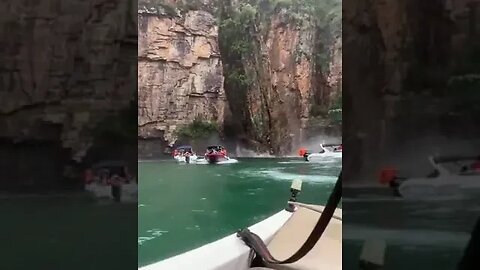 Cliff Smashes People on BOAT - Tragedy #scary #omg #wtf