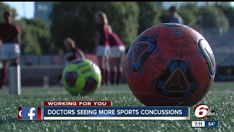 Indiana doctors report more sports concussions