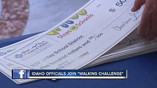 Idaho officials join local walking challenge