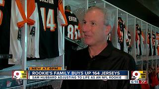 Rookie's family buys up 164 jerseys