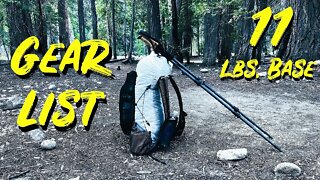 Lightweight Backpacking Gear List (with BearVault) - Rae Lakes Loop
