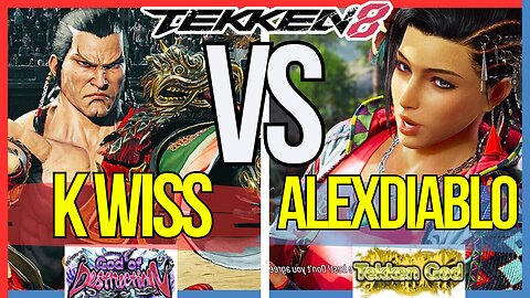 T8 Pro 🕹️ K Wiss (#1 Feng) vs Alexdiablo (Azucena) 🕹️ Tekken 8 Replays