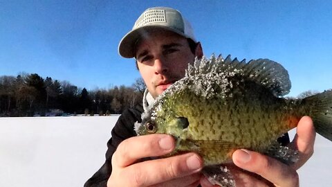 Early Icefishing for Crappie and Bluegill 2018