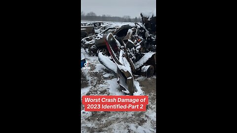 Worst crash damage of 2023 identified