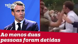 Emmanuel Macron é agredido durante caminhada na França