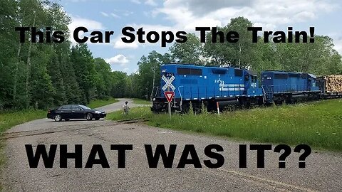 This Freight Train STOPS To Wait For This Car! What Was It? #trains #trainvideo | Jason Asselin