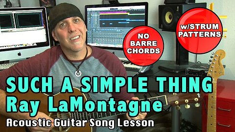 Ray LaMontagne Such A Simple Thing guitar song lesson - No Barre Chords