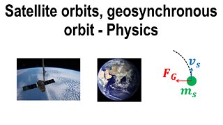 Satellite orbits, geosynchronous orbit - Physics