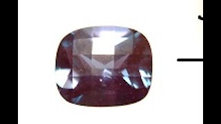 Lab Created Alexandrite – Chrysoberyl Cushion with Checkerboard