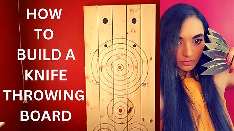 How to build a vertical knife throwing board for beginners tutorial | Knife Throwing