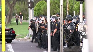 SPECIAL REPORT: Law enforcement clearing Tampa Bay street amid George Floyd protests