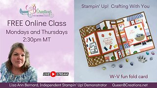 👑 Stampin' Up! Crafting With You Bundle W-V Fun Fold Card Tutorial