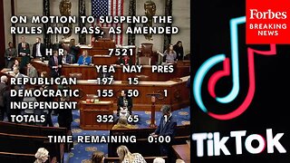 BREAKING NEWS: House Votes Overwhelmingly To Advance Bill That Could Ban TikTok