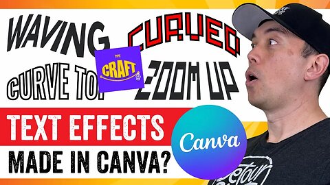 HOW TO WARP TEXT IN CANVA using TypeCraft.... Step by step tutorial