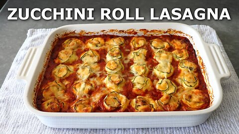 Zucchini Roll Lasagna with Turkey Bolognese | Food Wishes| GM Recipes