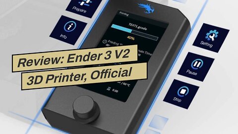 Review: Ender 3 V2 3D Printer, Official Creality DIY 3D Printer, Upgraded Silent Motherboard, M...