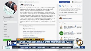 Temecula mayor apologizes, resigns after controversial email