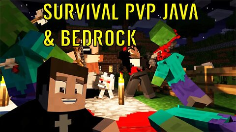 minecraft 1.18 live ao vivo com inscritos survival java e bedrock PVP #6