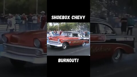 Shoebox Chevy Burnout! #shorts