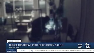 Burglars raid College Area salon 'barely hanging on' due to pandemic