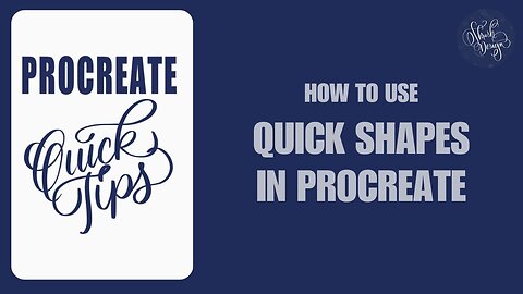 Procreate Quick Tips | Using Quick Shapes on Procreate | Procreate for Beginners