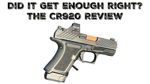 Did it get enough right? The CR920 Review