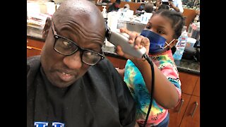 KOP Mentoring Network founder lets 'A' and 'B' students shave his beard