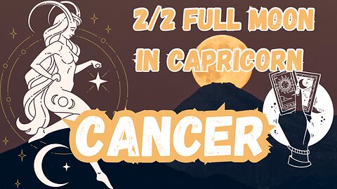 CANCER ♋️ - Self-reliant attitude! 2/2 Full Moon 🌕 in Capricorn tarot reading #cancer #tarotary